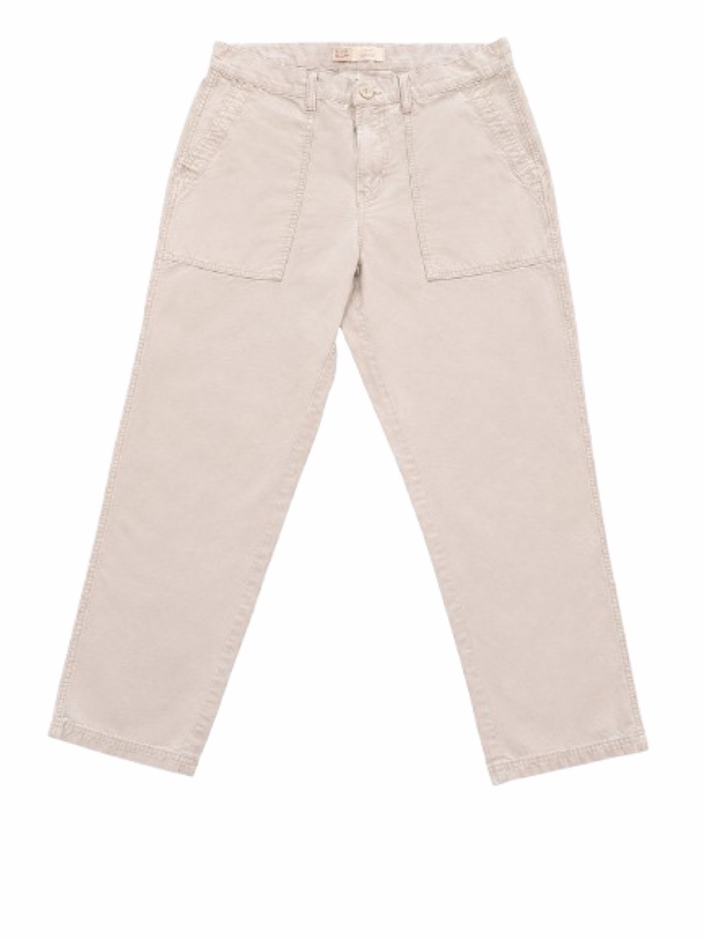 Old Navy Loose Taper Utility Pants Khaki Cotton Twill Mens 34x30